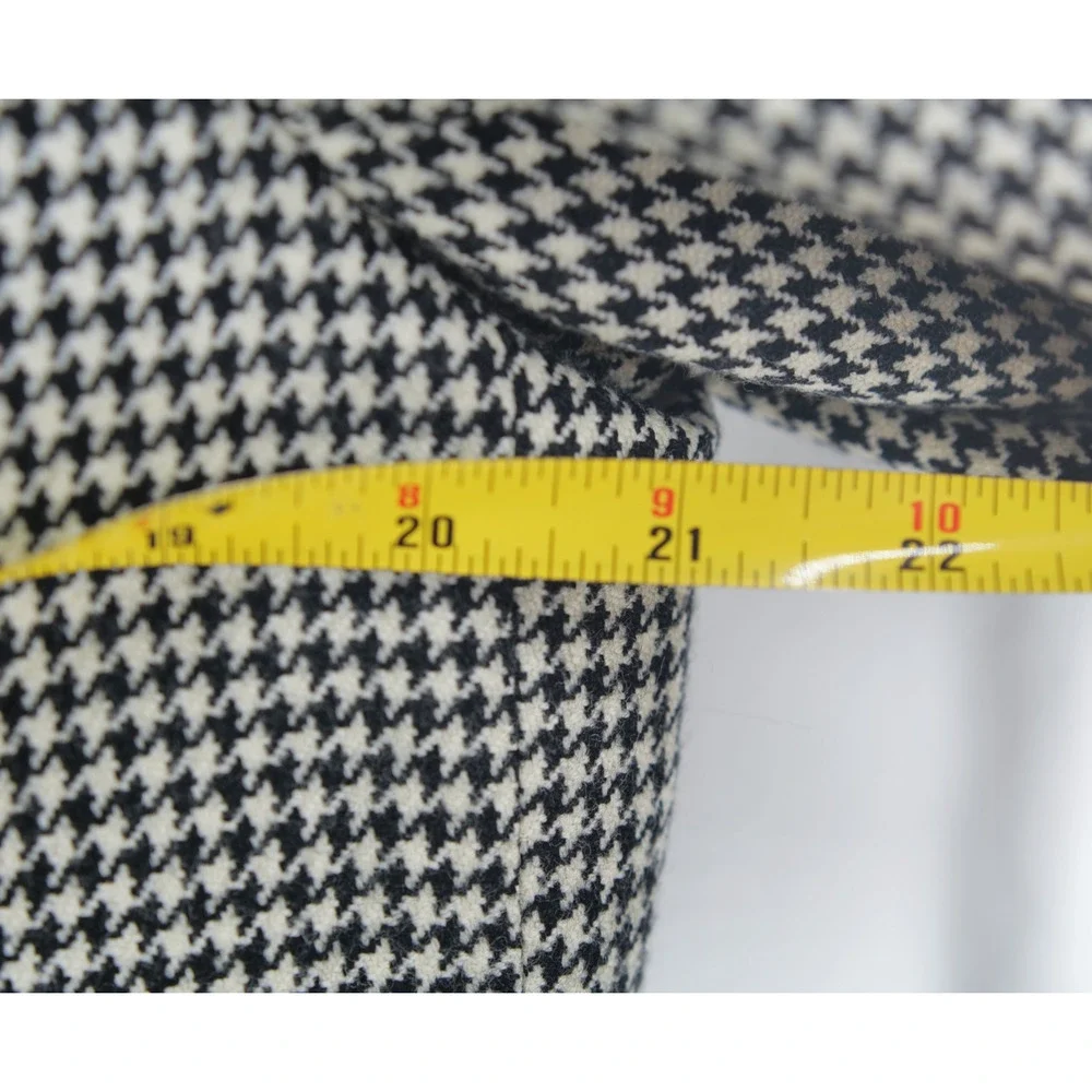 Vintage H. HUNTSMAN & SONS Houndstooth Blazer 42R Made in England Suit Jacket